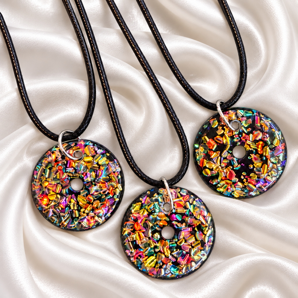 Resin Doughnut Pendants
