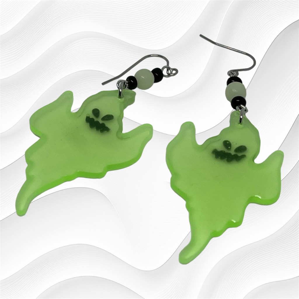 Glow in the Dar Ghost Earrings